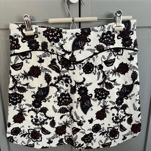 Want and Need Black and White Paisley Women's Skirt